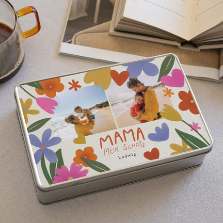 Metalldose Objekte Rechteck Mama der Liebe II