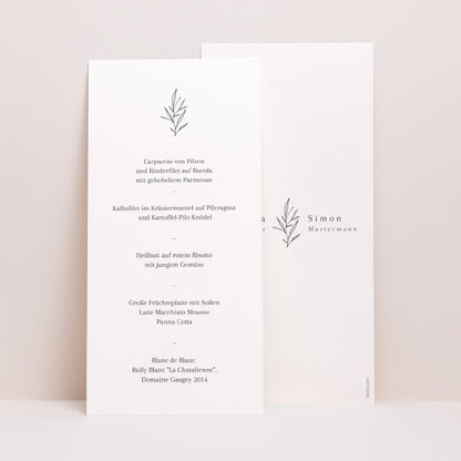 Menükarte Hochzeit Panoramatisches Porträt Reiner Strang foto N° 1