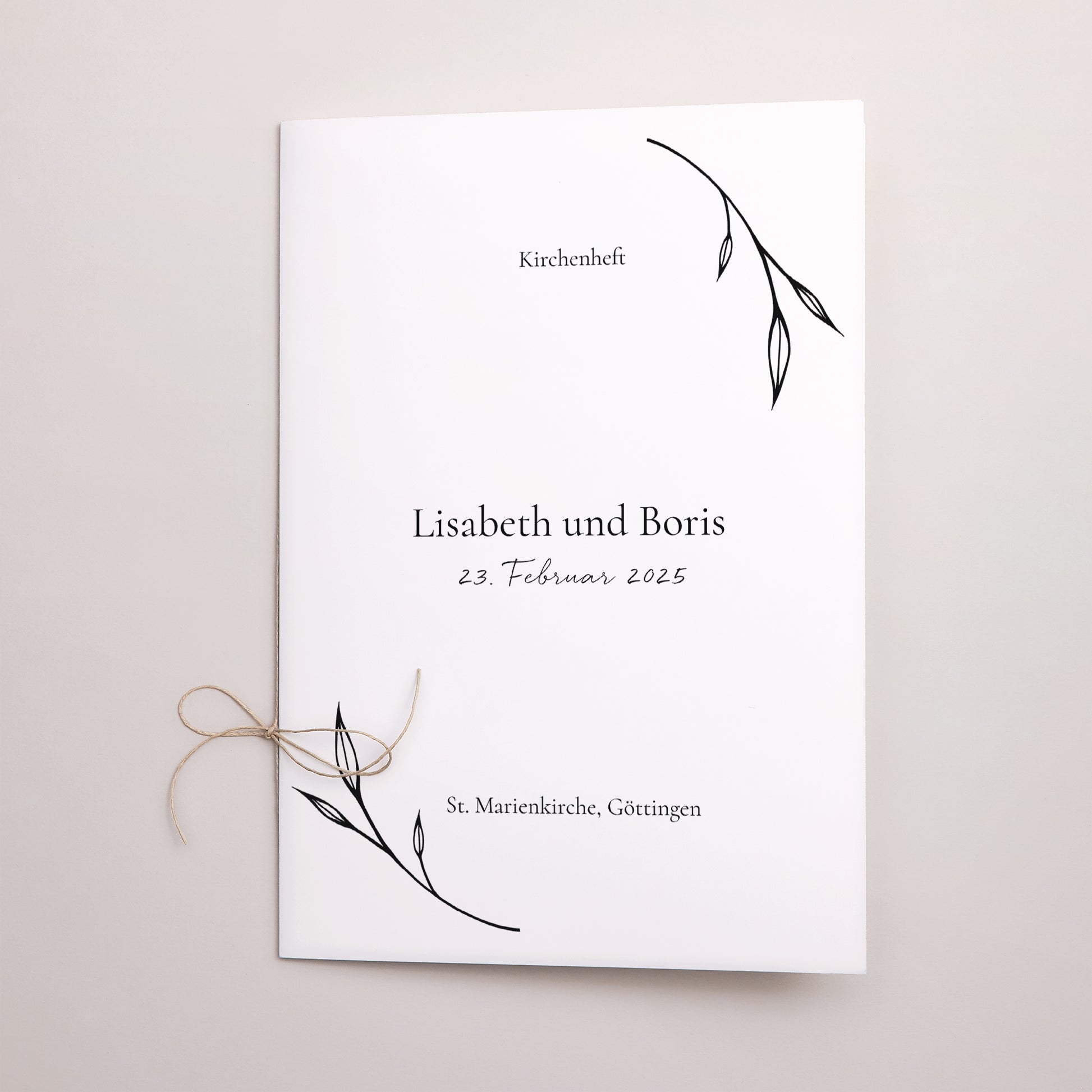 Kirchenheft Hochzeit Doppelflügel foto N° 1