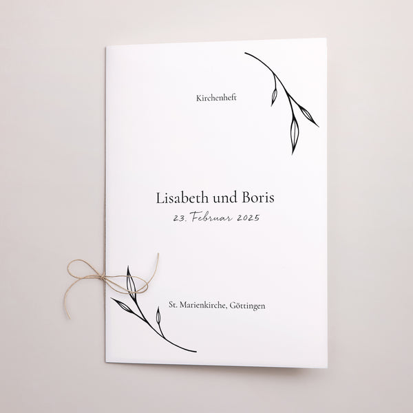 Kirchenheft Hochzeit Doppelflügel foto