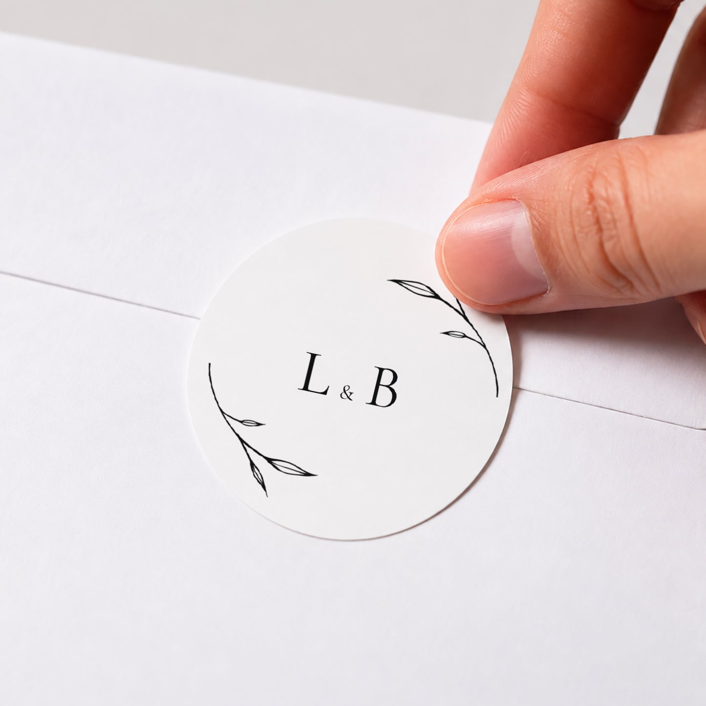 Sticker Hochzeit Rund Petits Mots Fleuris foto N° 1