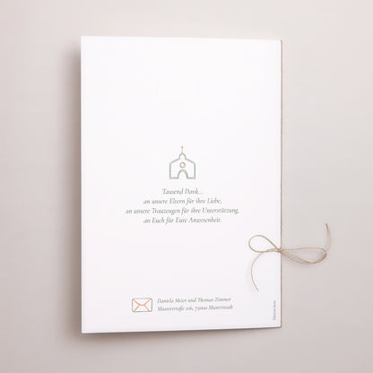 Kirchenheft Hochzeit Doppelflügel Pflanzenrahmen II foto N° 3