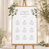 Sitzplan Hochzeit Porträt Pflanzliche Wellenbewegung foto N° 1