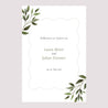 Begrüßungstafel Hochzeit Porträt 60 x 90 cm Pflanzliche Wellenbewegung foto N° 2