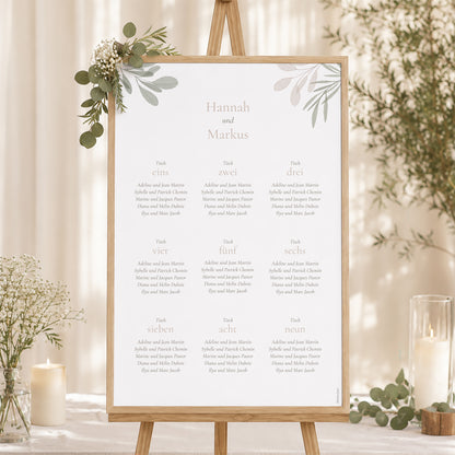Sitzplan Hochzeit Porträt foto N° 1