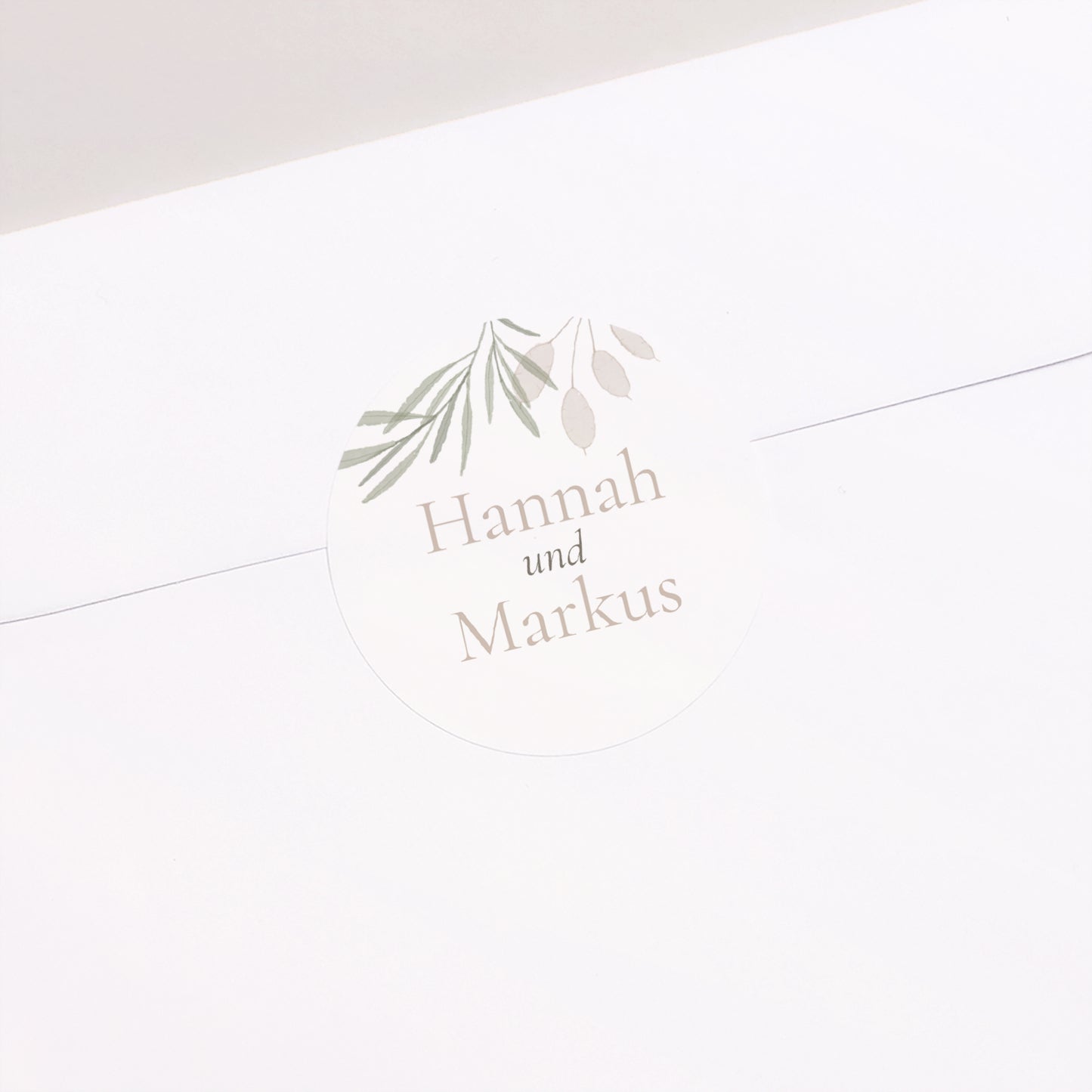 Sticker Hochzeit Rund Vegetarische Kapseln foto N° 2