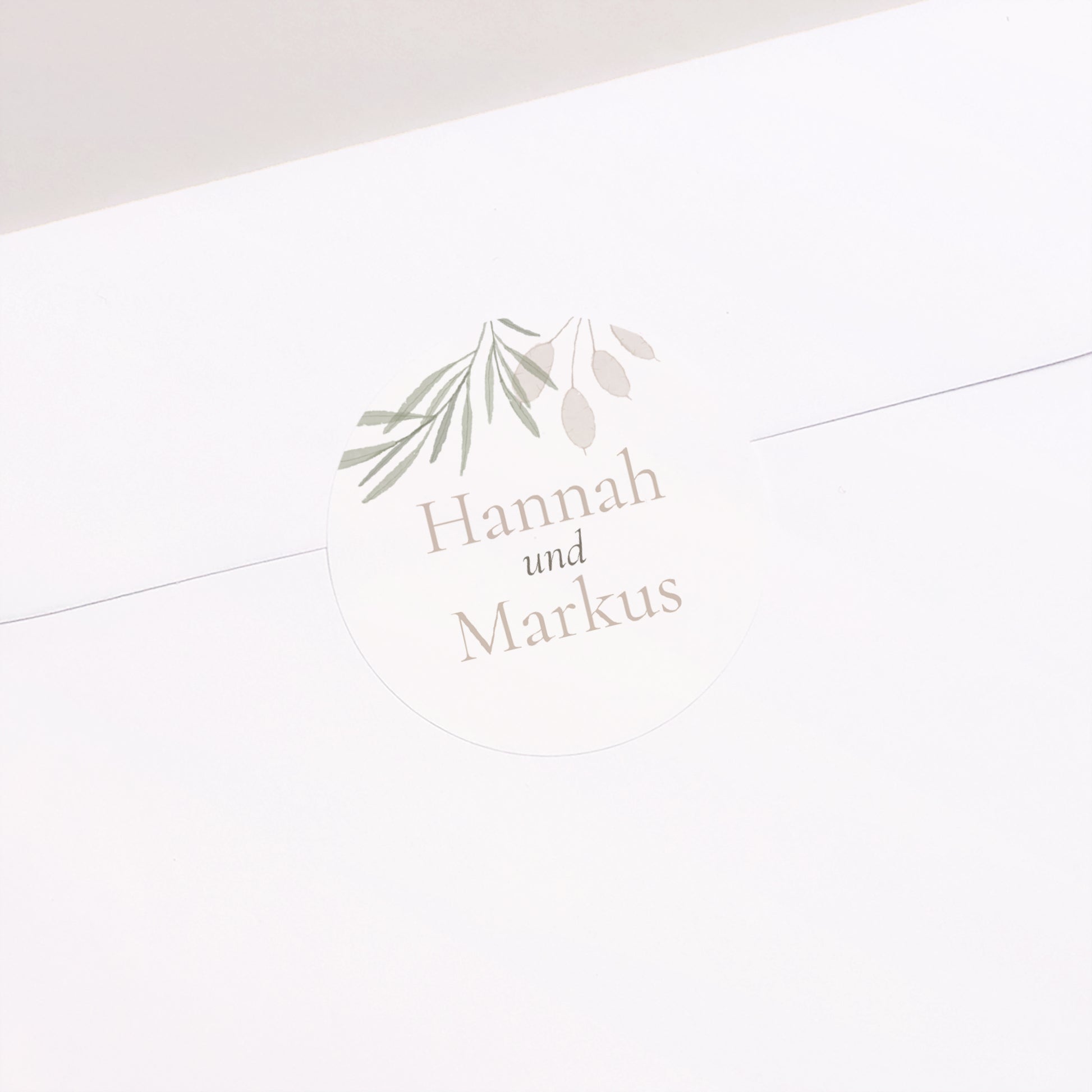 Sticker Hochzeit Rund Vegetarische Kapseln foto N° 2