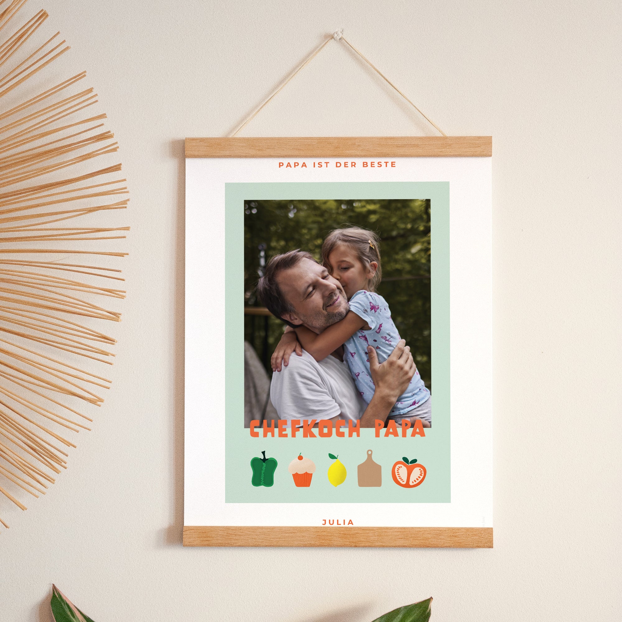 Poster Objekte Porträt Papa kocht foto N° 1
