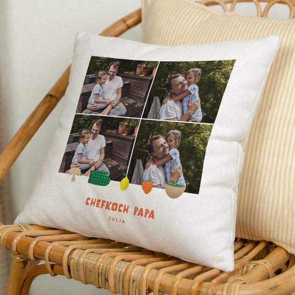 Kissen Objekte Natürliche Beige Papa kocht foto