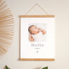 Poster Geburt Porträt Motiv Herzvergoldung foto N° 1