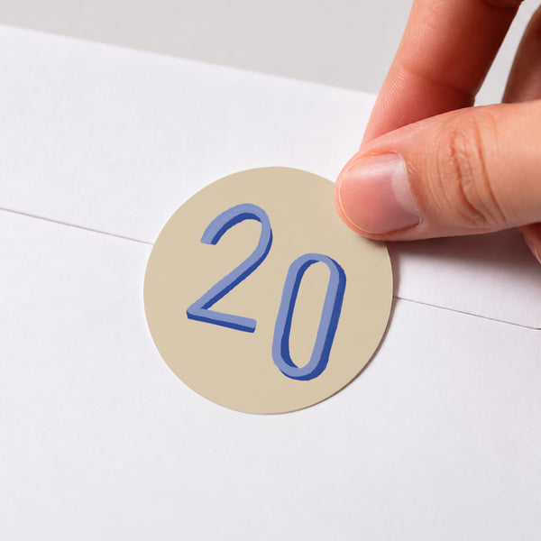 Sticker Geburtstag Rund foto