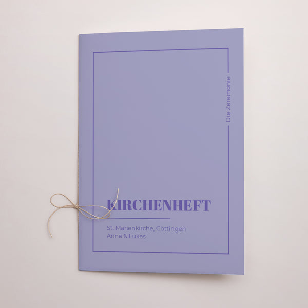 Kirchenheft Hochzeit Doppelflügel pop & love foto