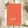 Begrüßungstafel Hochzeit Porträt 60 x 90 cm pop & love foto N° 1