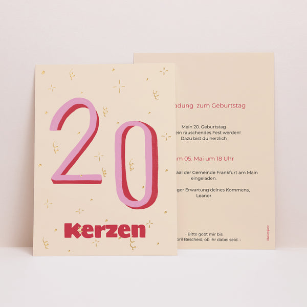 Einladungskarte Geburtstag foto