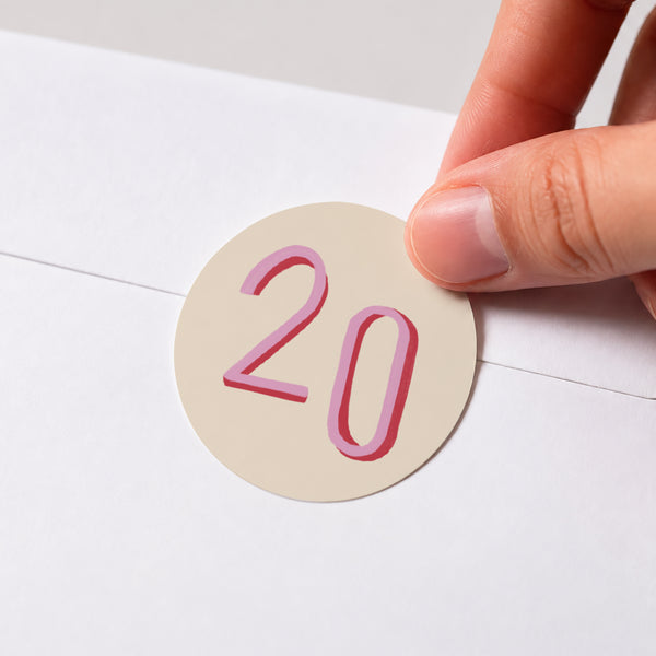 Sticker Geburtstag Rund foto