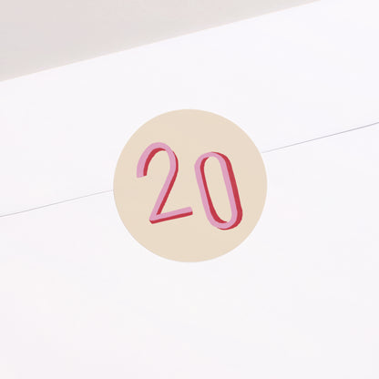 Sticker Geburtstag Rund foto N° 2