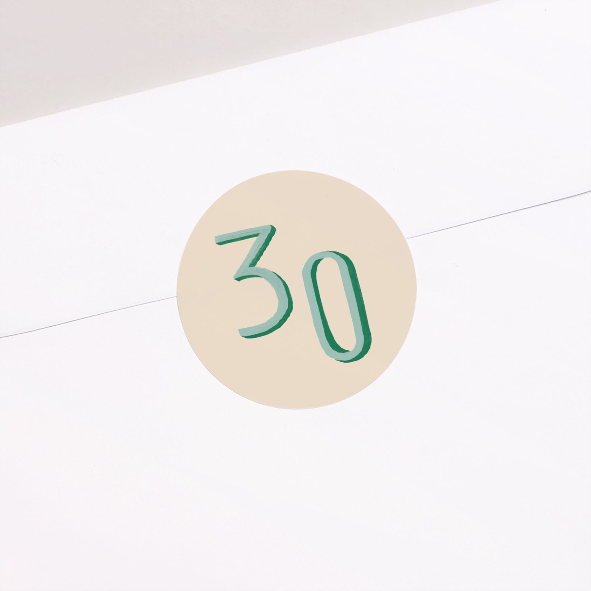 Sticker Geburtstag Rund Pop 30 foto N° 2