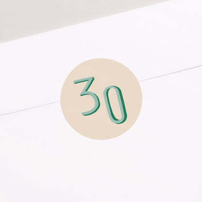 Sticker Geburtstag Rund Pop 30 foto N° 2