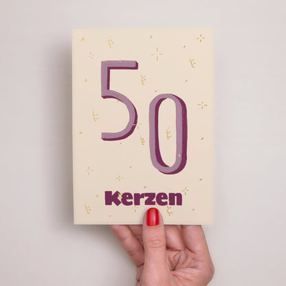 Einladungskarte Geburtstag Pop 50 foto N° 2