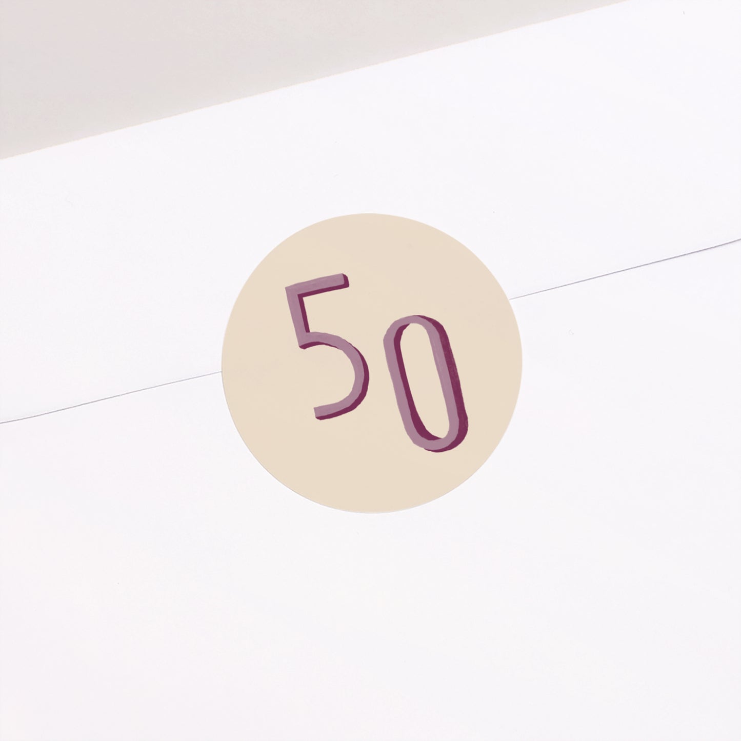 Sticker Geburtstag Rund Pop 50 foto N° 2