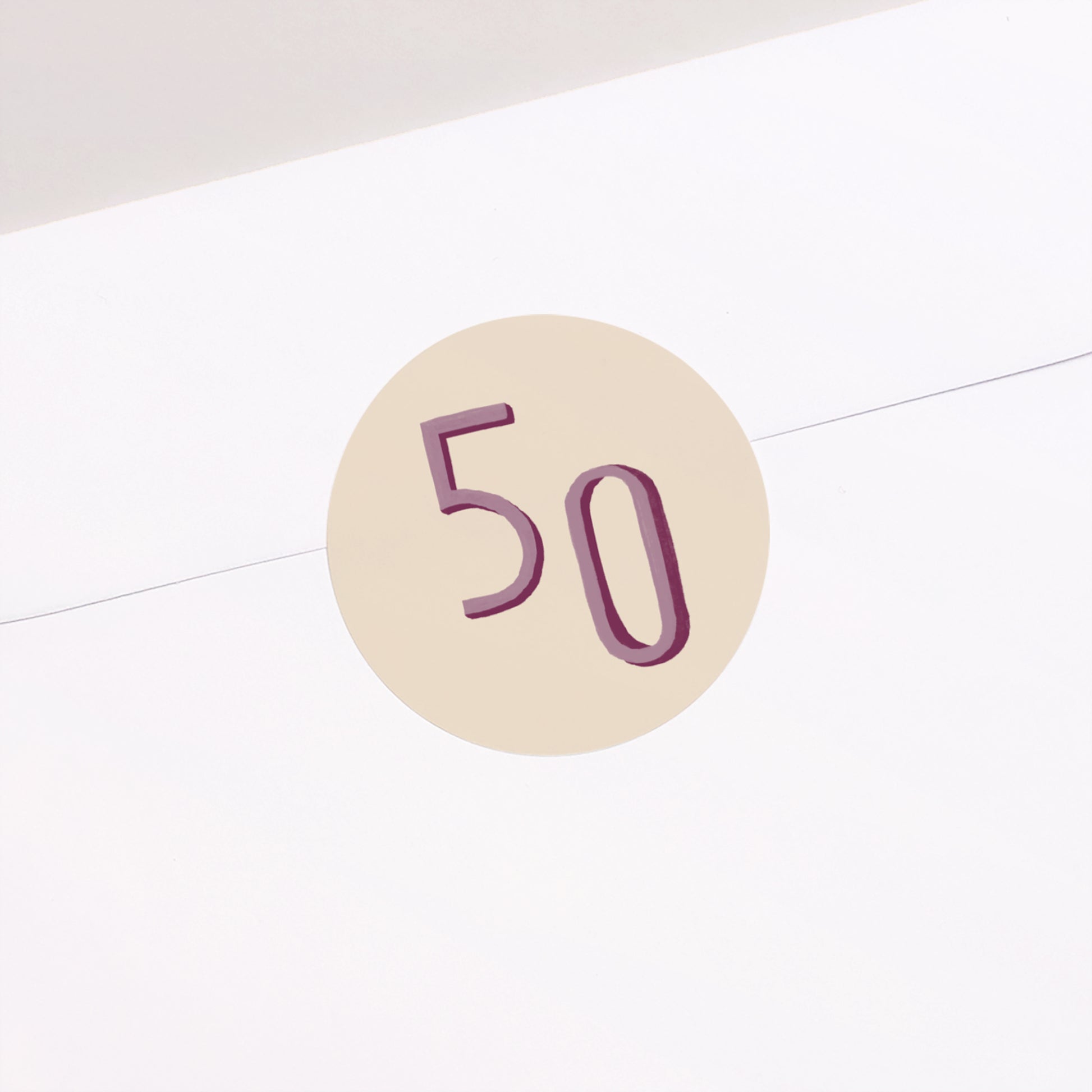 Sticker Geburtstag Rund Pop 50 foto N° 2