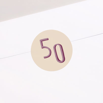 Sticker Geburtstag Rund Pop 50 foto N° 2