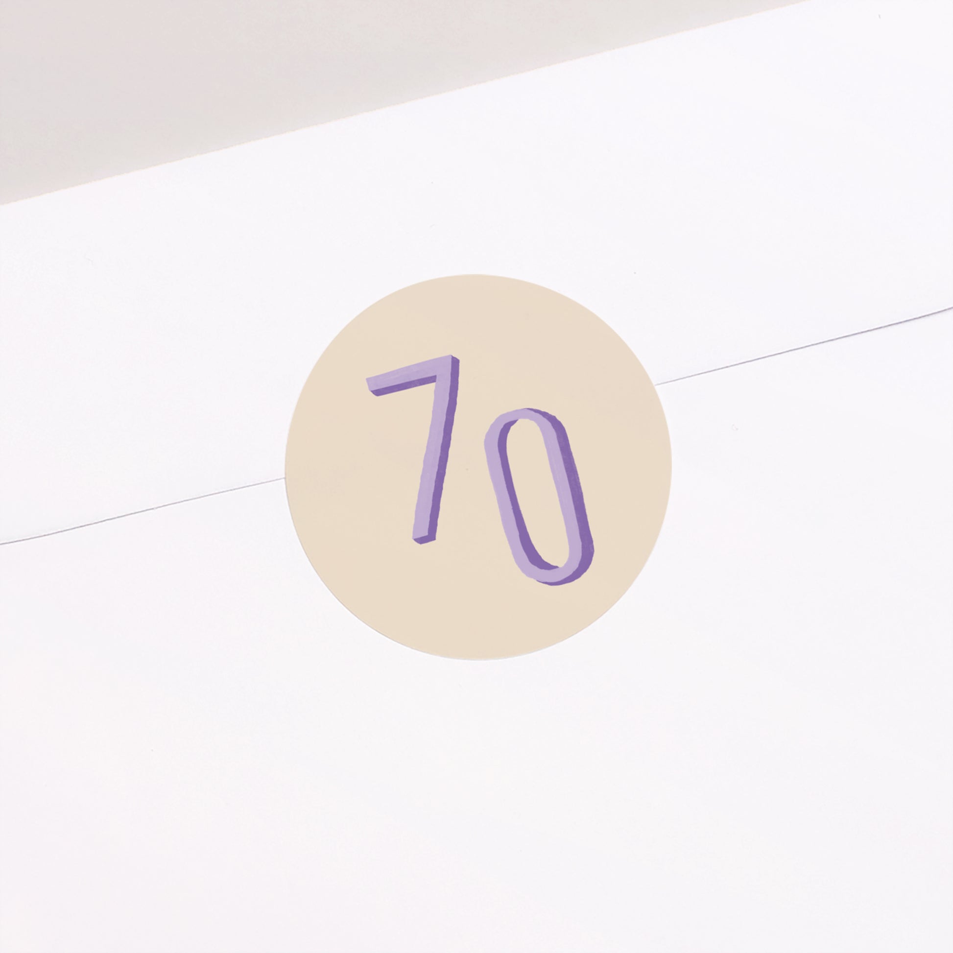 Sticker Geburtstag Rund Pop 70 foto N° 2