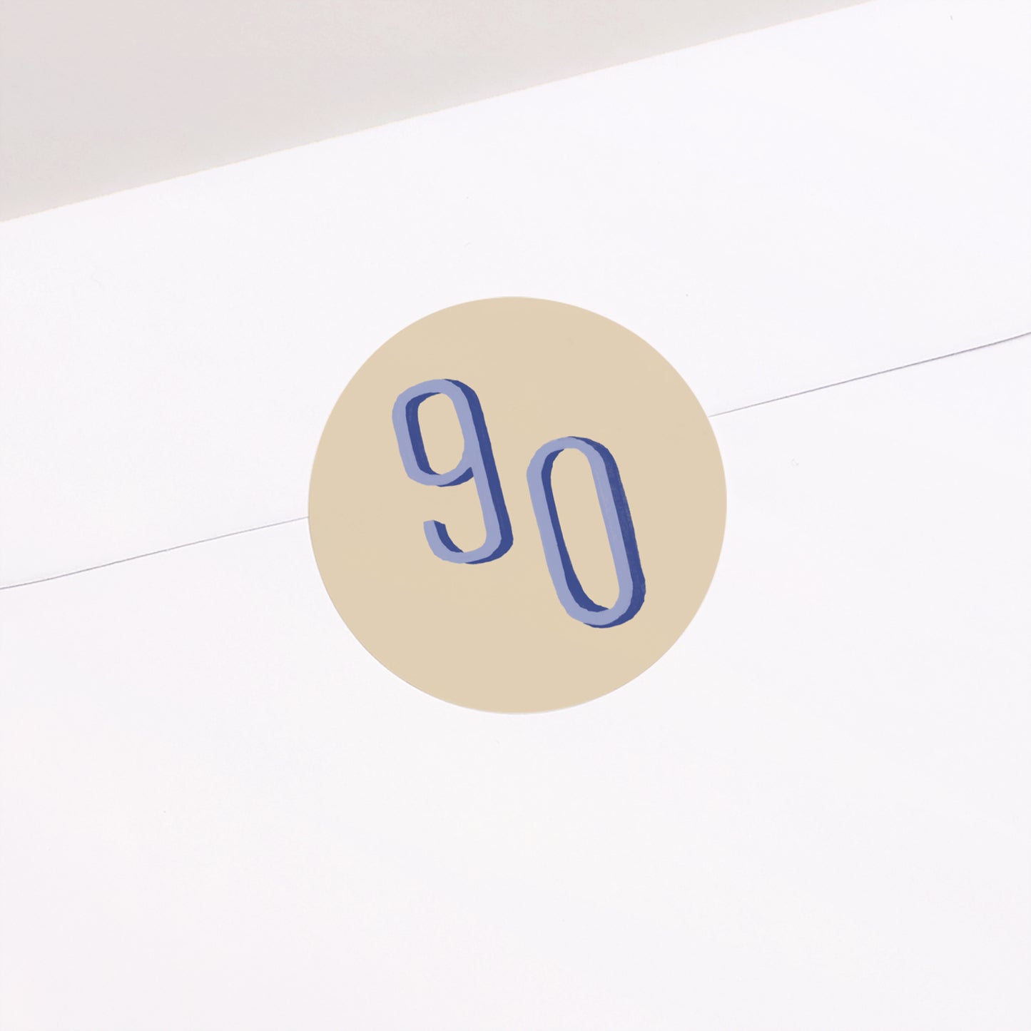 Sticker Geburtstag Rund Pop 90 foto N° 2
