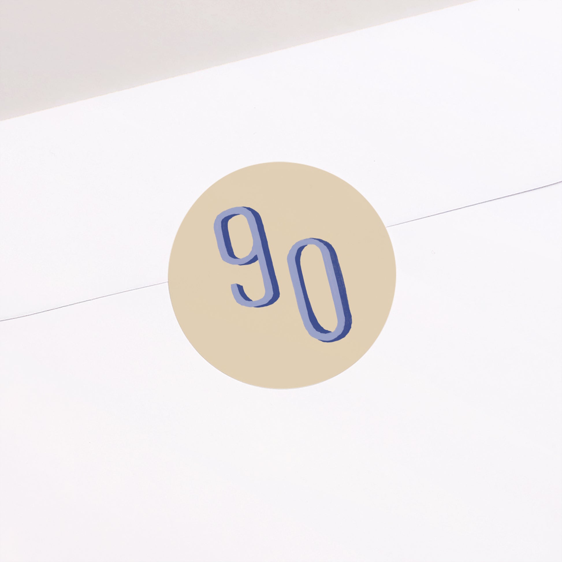 Sticker Geburtstag Rund Pop 90 foto N° 2