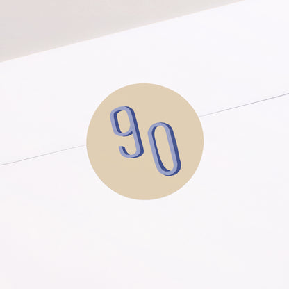 Sticker Geburtstag Rund Pop 90 foto N° 2