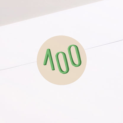 Sticker Geburtstag Rund Pop 100 foto N° 2