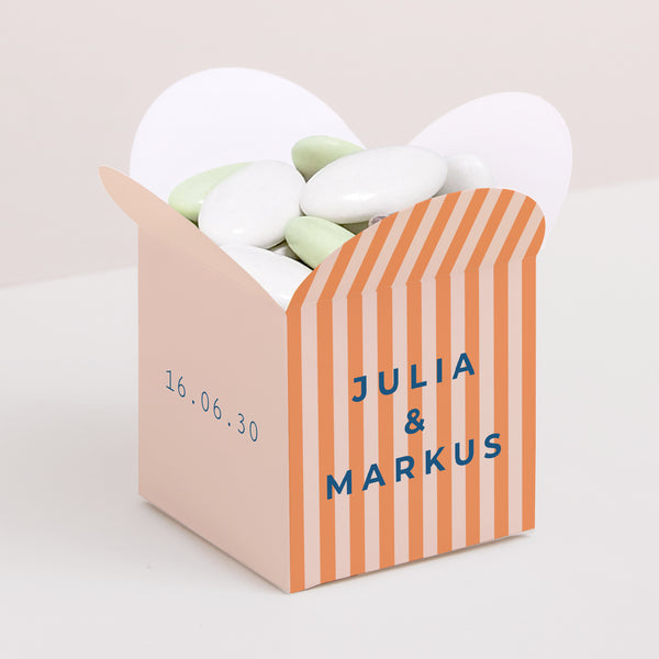 Geschenkbox Hochzeit Schmetterlingsöffnung Liebe am Strand foto