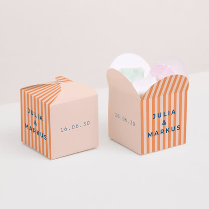 Geschenkbox Hochzeit Schmetterlingsöffnung Liebe am Strand foto N° 2