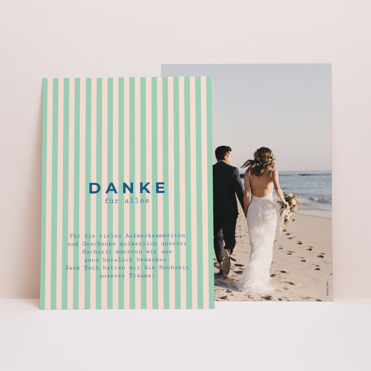 Wie schreibt man Dankeskarten zur Hochzeit?