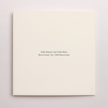 Hochzeitseinladung Doppelflügiges Quadrat foto N° 3