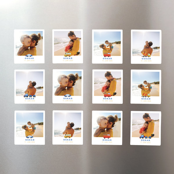 Fotoabzug Kindergeburtstag Pack mit 12, magnetisch foto