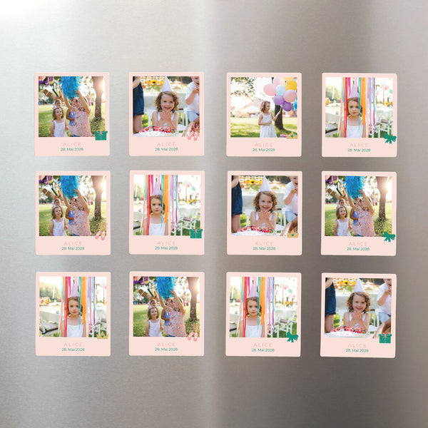 Fotoabzug Kindergeburtstag Pack mit 12, magnetisch Kleine Prinzessin foto