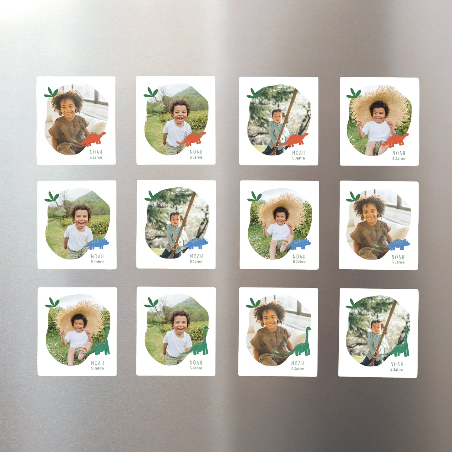 Fotoabzug Kindergeburtstag Pack mit 12, magnetisch foto N° 1