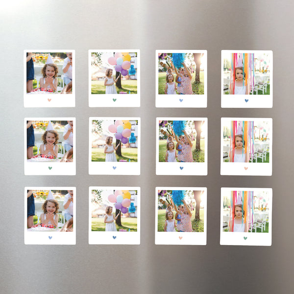 Fotoabzug Kindergeburtstag Pack mit 12, magnetisch foto