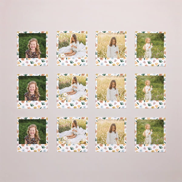 Fotoabzug Kindergeburtstag Pack von 12 Blumen foto