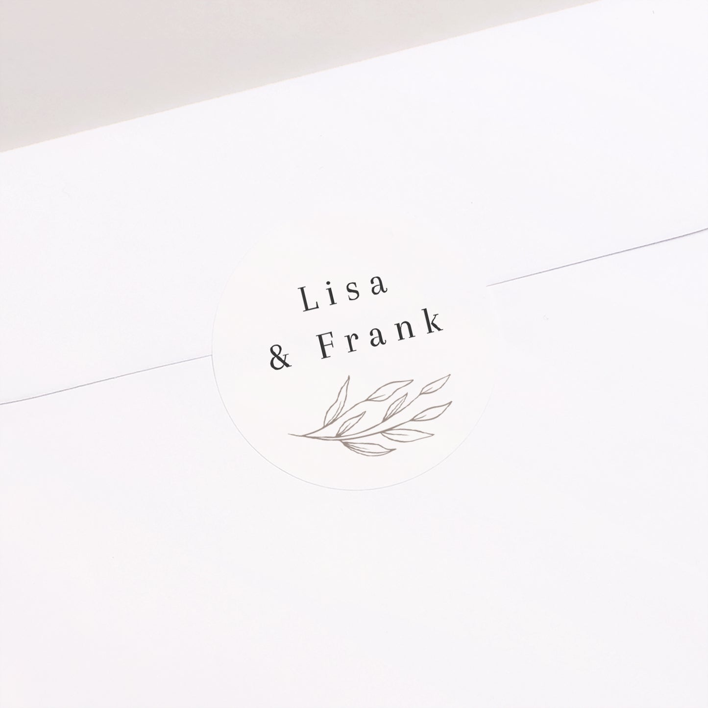 Sticker Hochzeit Rund romantische Allianz foto N° 2