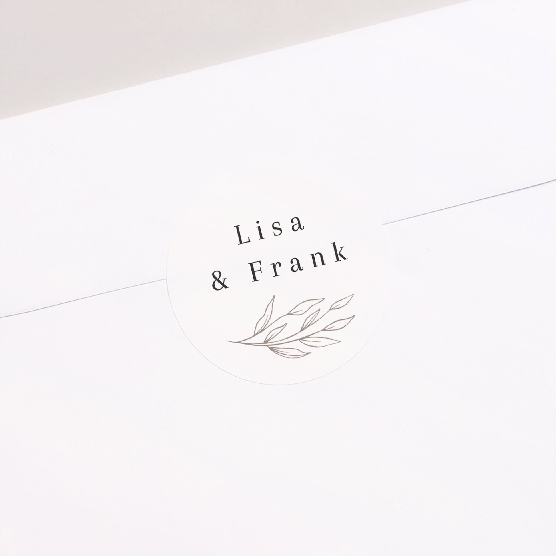 Sticker Hochzeit Rund romantische Allianz foto N° 2