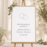 Begrüßungstafel Hochzeit Porträt 60 x 90 cm foto N° 1