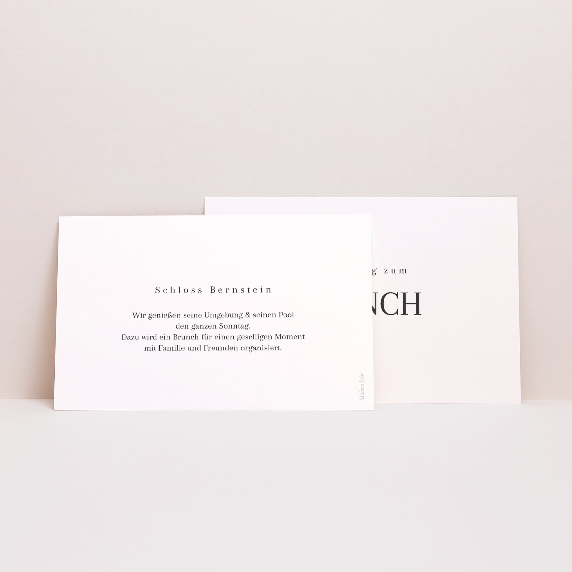 Einladungskarte Hochzeit Landschaft Unermessliche Liebe foto N° 2