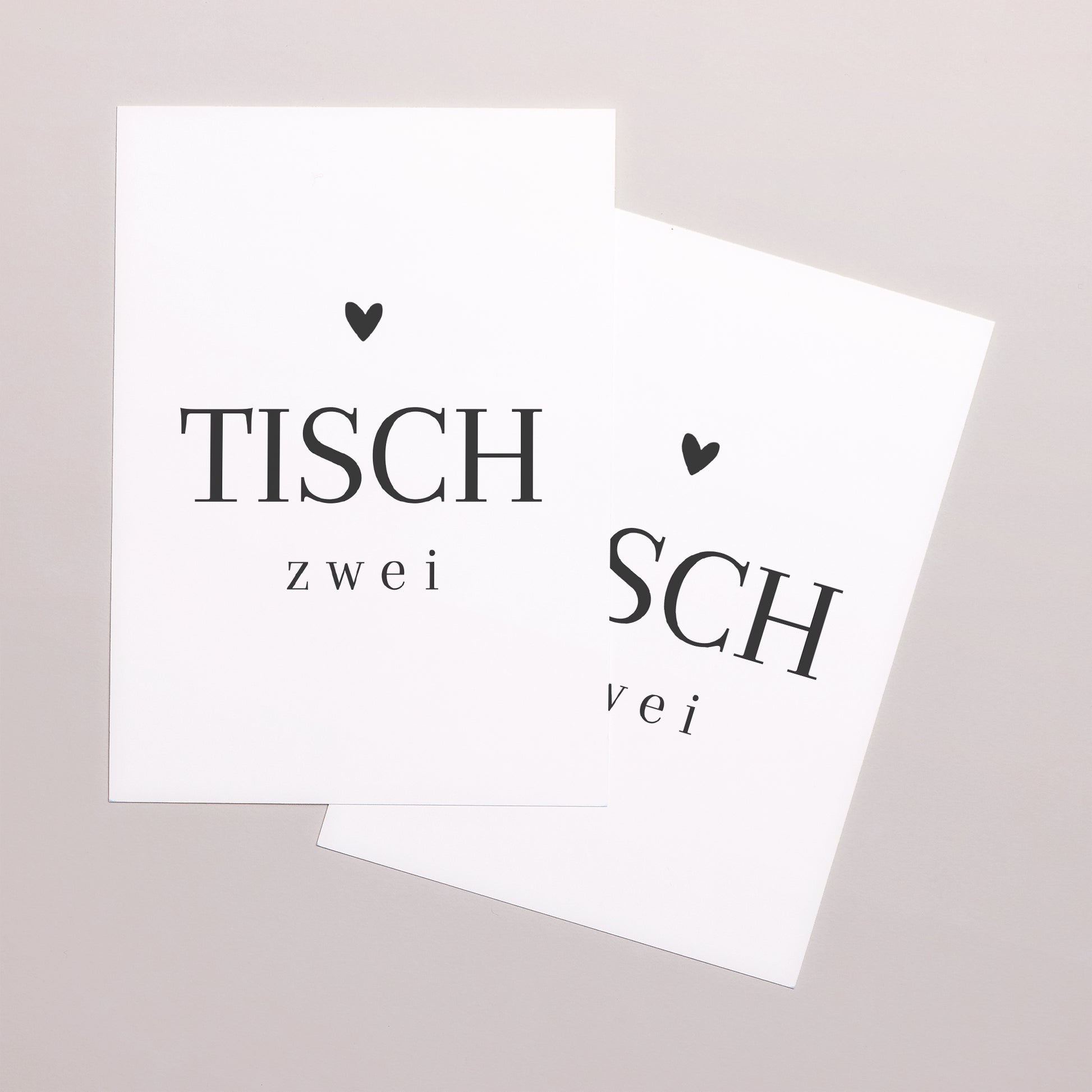 Tischnummern Hochzeit Rechteck Unermessliche Liebe foto N° 2