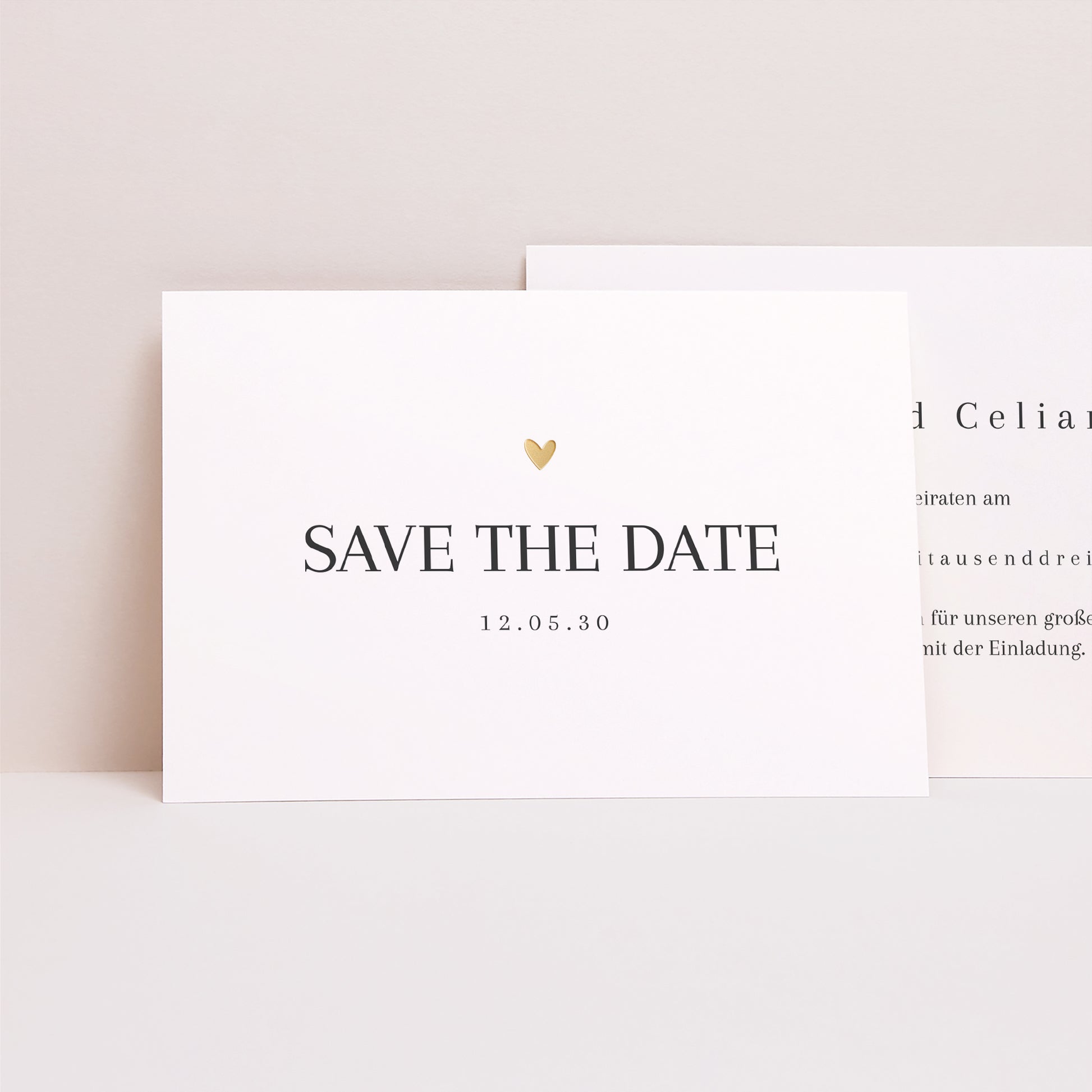 Save the date Karte Hochzeit Landschaft Unermessliche Liebe foto N° 1