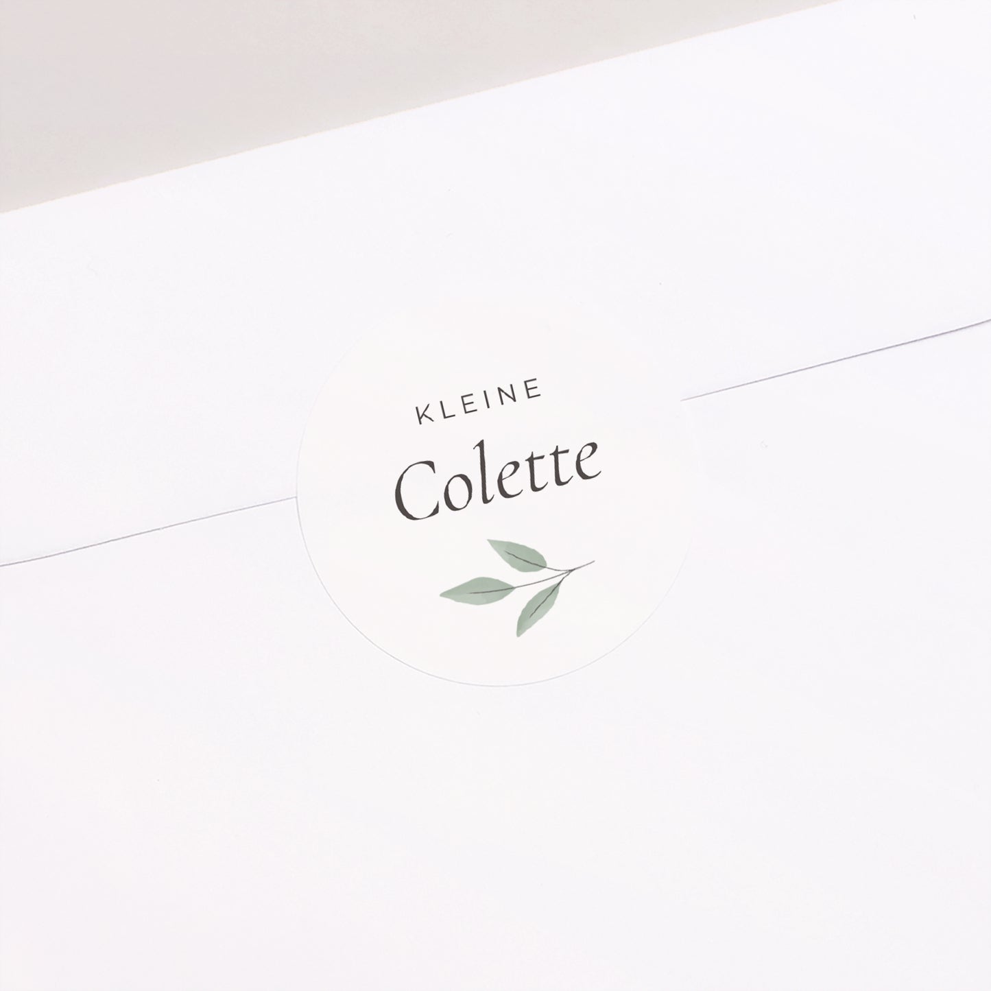 Sticker Geburt Rund Douceur d'Aquarelle foto N° 2