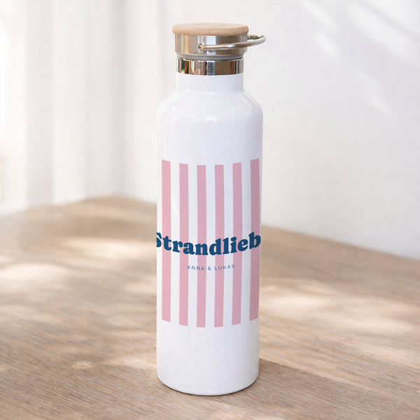 Trinkflasche Objekte 75 cl Liebe am rosa Strand foto