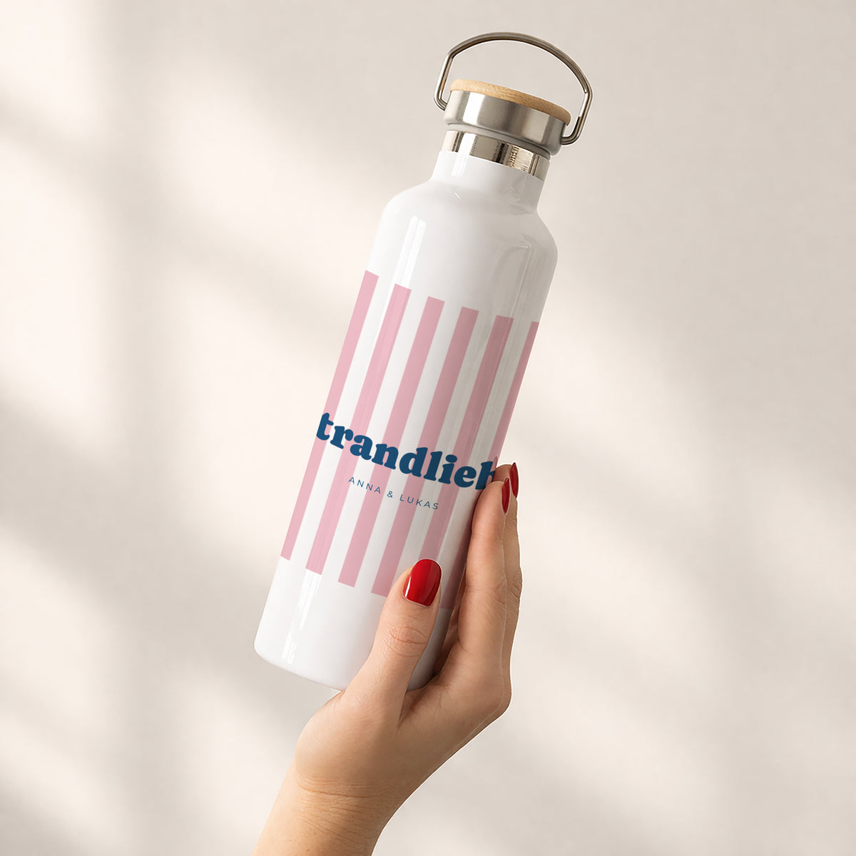 Trinkflasche Objekte 75 cl Liebe am rosa Strand foto N° 2
