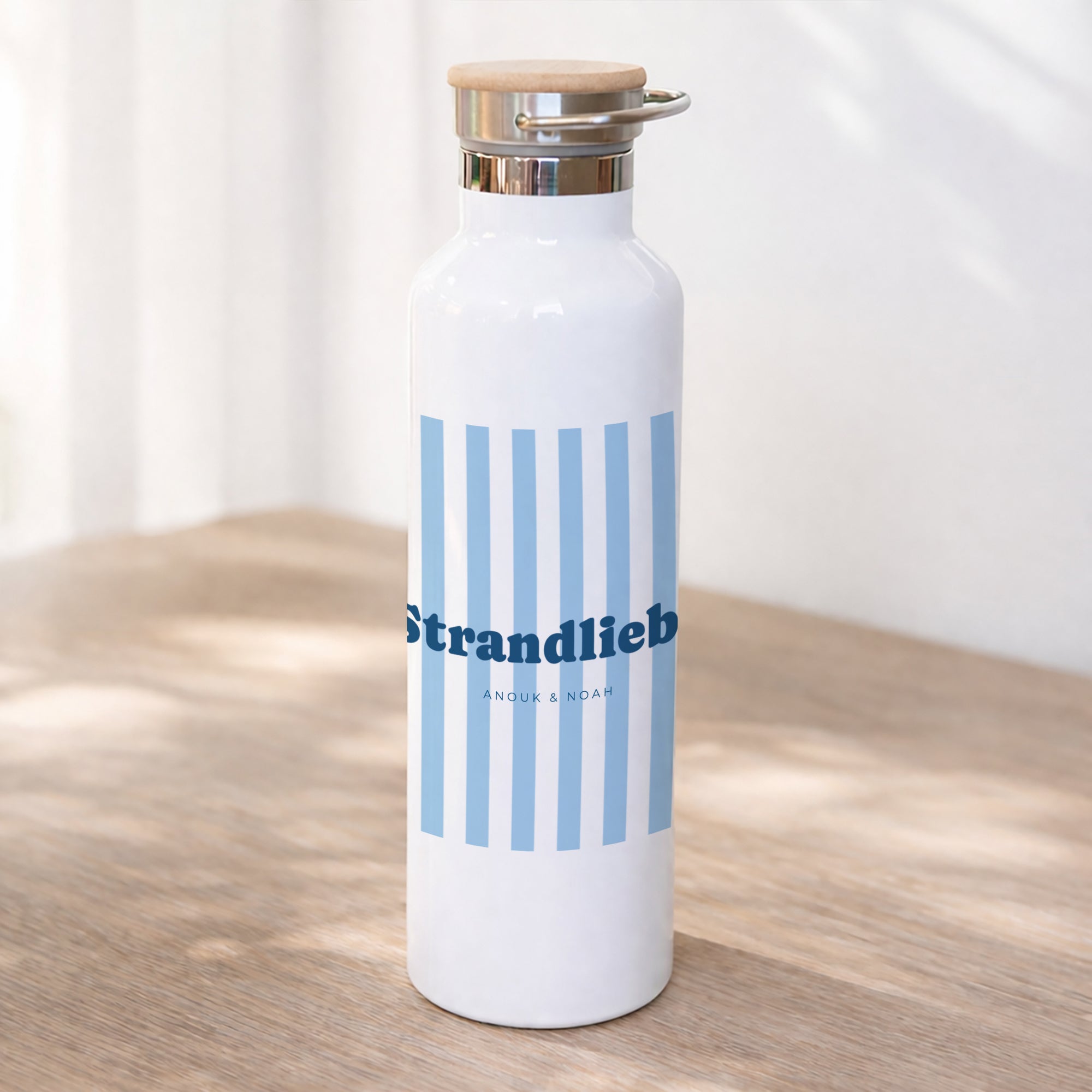 Trinkflasche Objekte 75 cl Liebe am blauen Strand foto N° 1